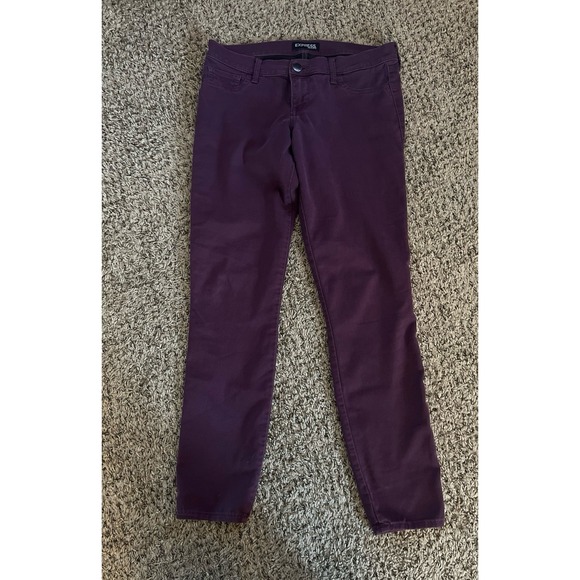 Express Jean Women's‎ Purple Jeans size 8 - Picture 1 of 7